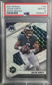 2021 Panini Mosaic Football White Mosaic Prizm #160 Jalen Hurts No 22/25 - Picture 1 of 2