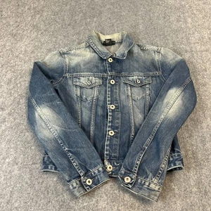 Chaqueta vaquera vintage Diesel para mujer Western Trucker Y2K Reino Unido 10 Kimti larga - Imagen 1 de 9