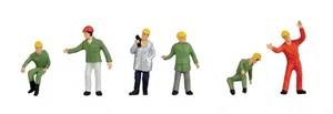 Walthers SceneMaster HO Scale Figures/People Loading Crew Workers (6-Pk) - Picture 1 of 1