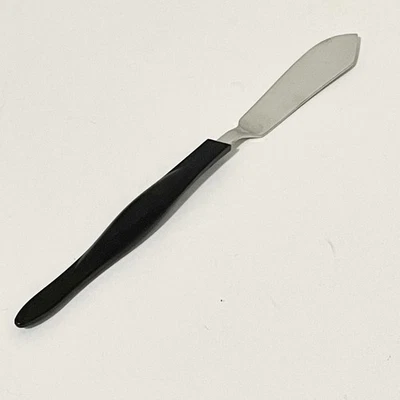 复古 Cutco Cue3 黑色手柄主黄油刀 罕见 — 第 1/4 张图片