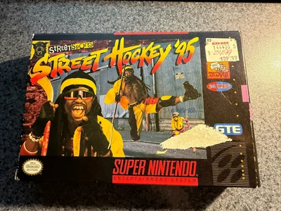 Street Hockey '95 for Super Nintendo (SNES) CIB Complete Excellent 95 - Image 1 of 4
