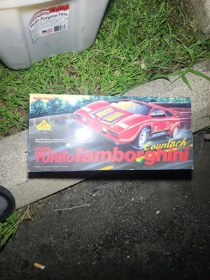 Radio Controlled Turbo Lamborghini Countach Radio Shack #60-4074A Red Works READ - Image 1 of 4