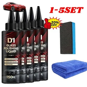 1-5Set D1 Glass Polishing Liquid - Auto Glass Sc ratch Care Polishing Fluid us - Picture 1 of 15