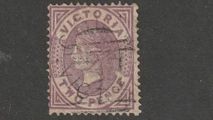 STAMPS VICTORIA  1859  2d  EMBLEM  VIOLET QUEEN    USED - Picture 1 of 1