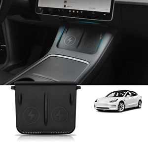 Center Console Wireless Charger Silicone Protective Pad For Tesla Model 3/Y - Picture 1 of 7