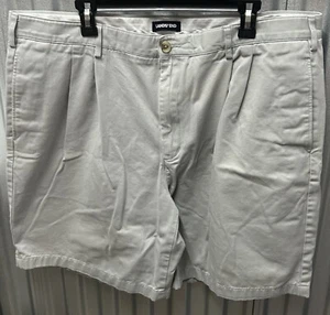 Lands End Chino Shorts Men’s Sz 42 Traditional Fit Cotton Gray Classic - Picture 1 of 4