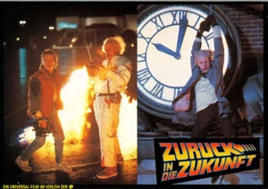 Zurück in die Zukunft ORIGINAL Aushangfoto Steven Spielberg /Michael J. Fox KULT - Bild 1 von 1