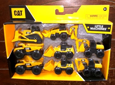 Caterpillar LITTLE MACHINES: Grader/Roller/Backhoe/Mixer/Loader/Dump Truck/+more - Image 1 of 2