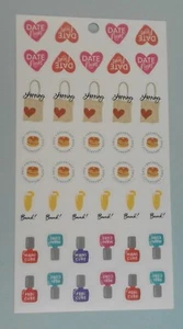 Happy Planner Date Night Mani Pedi Shopping Brunch stickers MAMBI 264024 - Picture 1 of 1