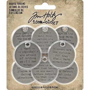 Tim Holtz ~ QUOTE TOKENS ~ Idea-ology - Picture 1 of 2