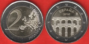 Spain 2 euro 2016 "Segovia Aqueduct" BiMetallic UNC - Picture 1 of 1