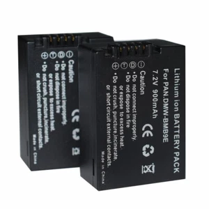 2pcs Battery for Panasonic Lumix DC-FZ82, -FZ83, DMC-FZ100, DMC-FZ150 - DMW-BMB9 - Picture 1 of 6