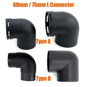 60mm 75mm Air Diesel Heater Duct Hose Pipe Air Vent Connector Connect Bent L - Picture 1 of 17