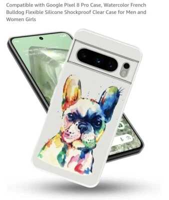 Google Pixel 8 Pro Frenchie Protective Case - Image 1 of 4
