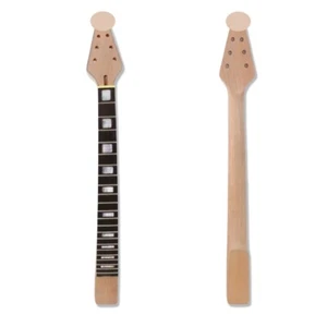 Electric Guitar Neck 22 Fret 24.75 Inch Rosewood Fretboard Glue on Binding NEW - Picture 1 of 4