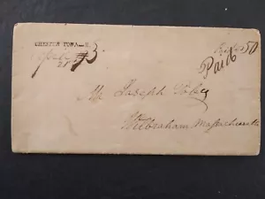 Maryland: Chestertown 1831 Stempelloser Einband, STRAIGHT LINE CHESTER TOWN-M - Bild 1 von 7