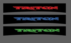 Fits Mitsubishi Triton Sunstrip Graphics Sun Strip Any Year Decals - Picture 1 of 4