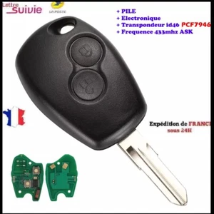 Clé Vierge Pcf7946 compatible Clio3 Twingo Kangoo 2 Dacia logan sandero duster - Foto 1 di 1