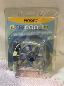 Antec TriCool 80mm Cool Fan 3-Speed Switch Quiet Performance Maximum Cooling - Picture 1 of 5