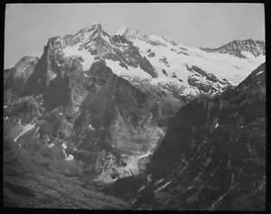 Glass Magic Lantern Slide MOUNTAIN RANGE WETTERHORN NO2 C1890 PHOTO SWITZERLAND - Picture 1 of 2