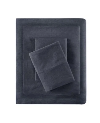 INTELLIGENT DESIGN Jersey-Knit Cotton Blend 3-Pc. Sheet Set, Twin XL Drk Gry - Image 1 of 4