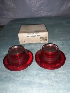 BACK UP LENS CHEVROLET 1962 PASSENGER & STATION WAGON  WITH OUT TRIM PAIR - Picture 1 of 3