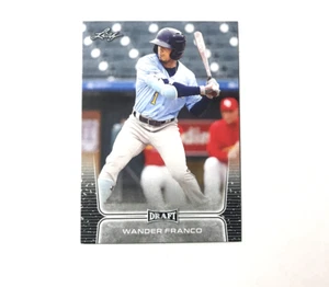 WANDER FRANCO 2020 Leaf Draft Rookie card #3 Tampa Bay Rays #1 Prospect - Picture 1 of 2