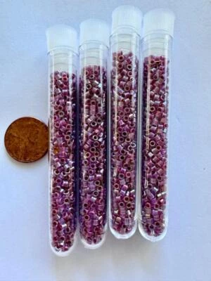 Cuentas de semillas de vidrio Miyuki 10/0 frambuesa negra AB Japón 500 Foto 1 de 3