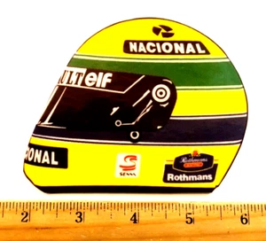 AYRTON SENNA World Champion 1994 Imola Double S Rothman's Helmet Sticker Decal - Picture 1 of 1