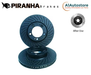 FRONT DRILLED GROOVED 318mm BRAKE DISCS FOR PORSCHE 911 996 997 BOXSTER 3.4 3.6 - Picture 1 of 1