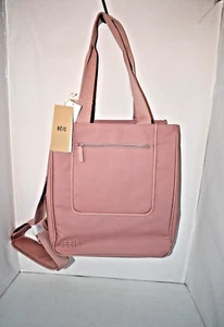 Béis North/South Recycled Polyester Tote in Atlas Pink #Beis324656 NWT - Picture 1 of 7