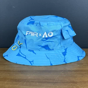 Australian Open AO 2025 Light Blue Team PWR Bucket Hat Cap Pockets - Picture 1 of 6