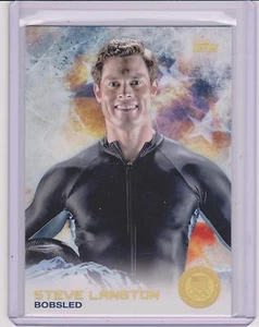 SUPER RARE 2014 TOPPS OLYMPIC STEVE LANGON RAINBOW CARD #55 ~ BOBSLED - Bild 1 von 1