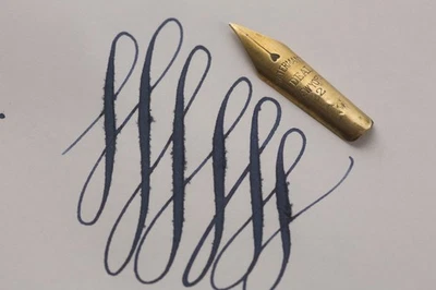 Semi Flex Waterman #2 Plumín Ideal 14k Fino a Doble Ancho Foto 1 de 4