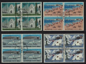 Cyprus Intl Tourist Year 4v Blocks of 4 1967 CTO SG#309-312 - Picture 1 of 1