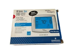 White Rodgers 1F97-1277 Blue Series 12" Touchscreen Programmable Thermostat - Picture 1 of 5