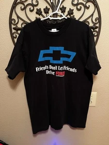 Vintage Chevrolet Chevy Friends Don't Let Friends Drive Fords T-Shirt Large L - Bild 1 von 5