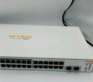 HPE Aruba JL813A IO 1830 24G 12p Class 4 PoE + 2 SFP 195W Switch Read - Afbeelding 1 van 6