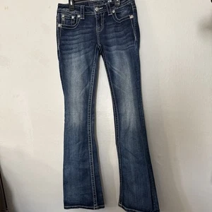 MISS ME JEANS WOMEN'S EASY BOOT WITH EMBELLISHED BACK POCKETS JE8991BL SZ 26 - Picture 1 of 7