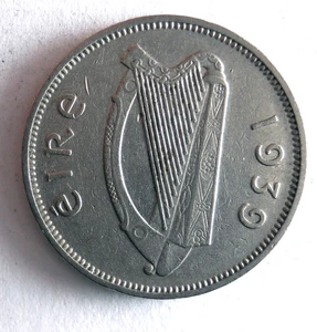 1939 IRELAND 6 PENCE - Excellent Coin ireland BIN #5 - Picture 1 of 2