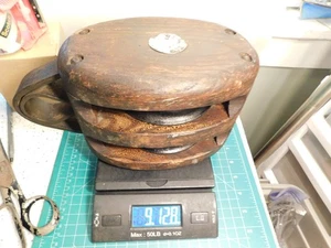 Marine Decking & Supply Company 8" 2-Reel Block & Tackle Block Pulley - Picture 1 of 13