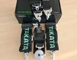 Takata 5 Point Harness - BLACK - Road Legal / Rally / Race / Track - Afbeelding 1 van 9