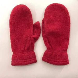 LL Bean Women Medium Pink Fleece Thinner Mittens - Picture 1 of 6