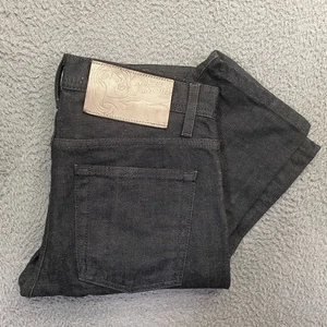 Naked & Famous Weird Guy Jeans 30x34 Japanese Selvedge Raw Denim Black Gray - Picture 1 of 23