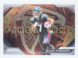 BIJAN ROBINSON 2023 Prizm #F-24 FIREWORKS Rookie RC Atlanta Falcons - Imagen 1 de 3