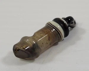 *C52) Victorian Carved Agate Stone Whistle Pendant - Picture 1 of 10