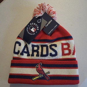Nuevo gorro/sombrero de invierno de los Cardenales de San Luis con pompón MLB - Imagen 1 de 7