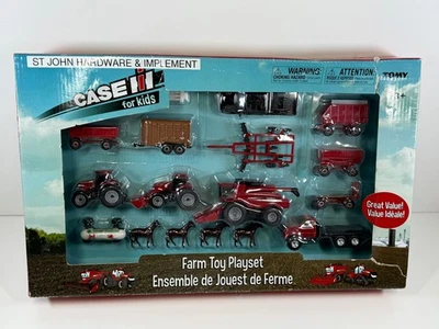 Case IH Farm Toy Playset 1:64  Horses Vehicles Tomy CNH 2016 - Image 1 of 4