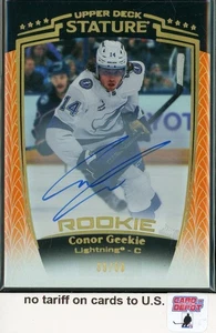2024-25 Upper Deck Stature Autographs Orange #33 Conor Geekie 39/50 - Bild 1 von 2