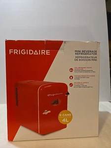 Frigidaire Portable Mini Fridge 4 Liter 6 Can Refrigerator Cooler - RETRO RED - Picture 1 of 11